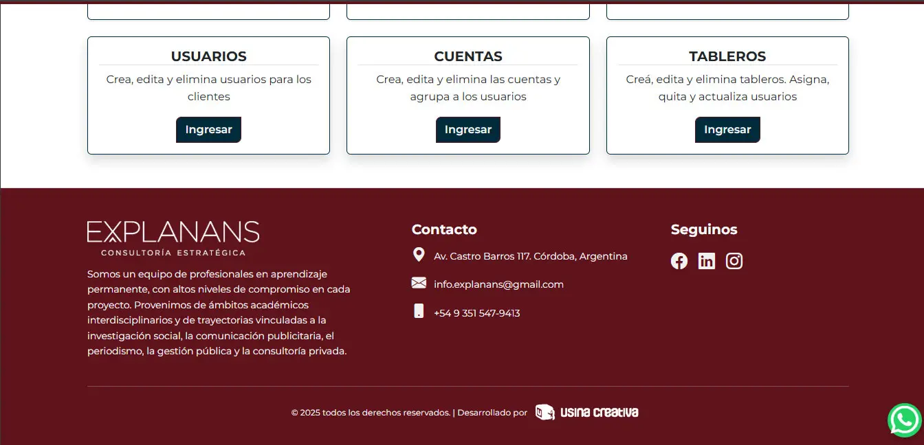 Sistema Web para Explanans — imagen 2